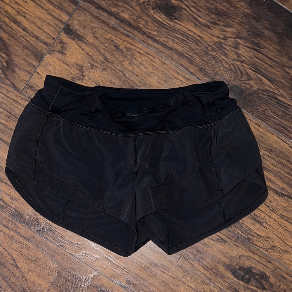 lululemon speed up 2.5 inch low rise Black Shorts